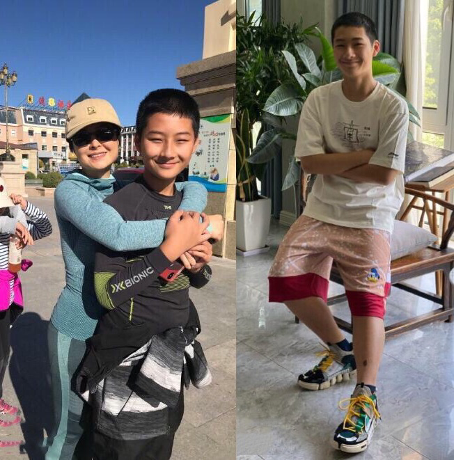 央视张泉灵近况曝光，笑容灿烂保养得当，14岁儿子身高已赶超她
