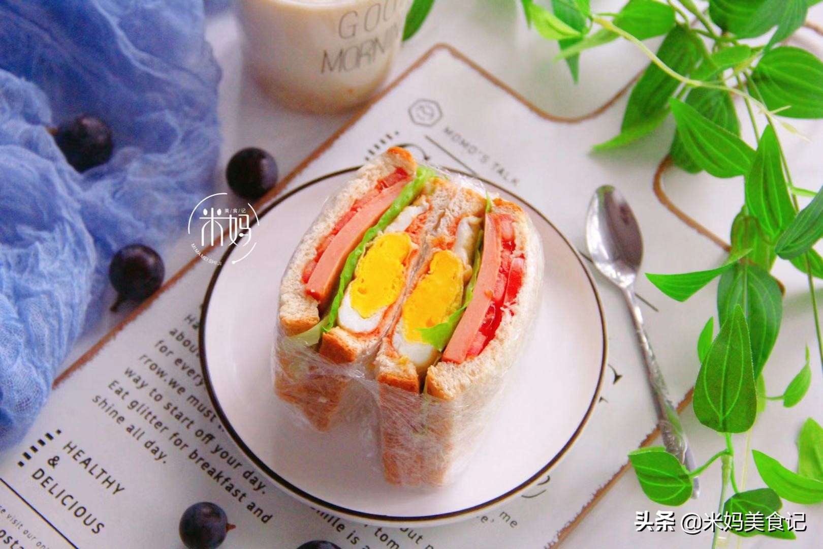 圖片[3]-自制三明治做法步驟圖 隔天就想吃營養又解饞！-起舞食譜網