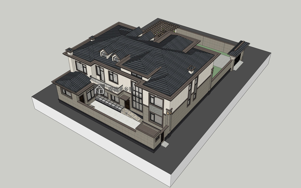 甘肃兰州沙家别墅，建筑尺寸：21X14，土建造价：130万