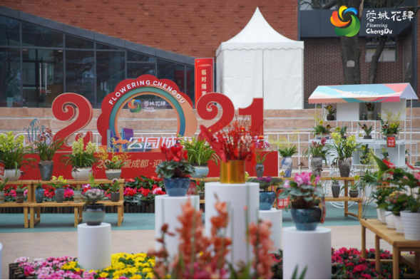 蓉城花肆——2021爱成都•迎大运公园城市年宵花节今日开市