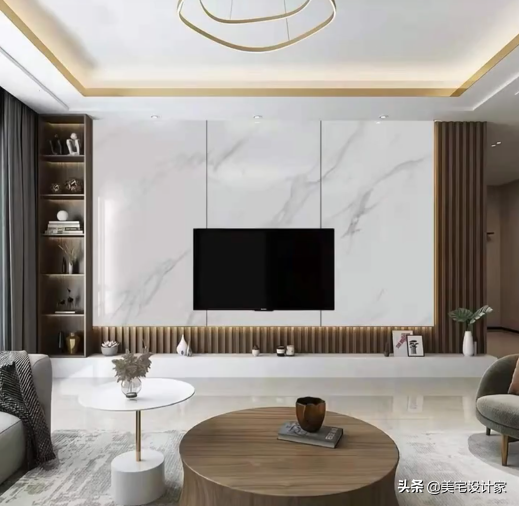 21年最流行的几款客厅背景墙 建议收藏 美宅设计家 Mdeditor