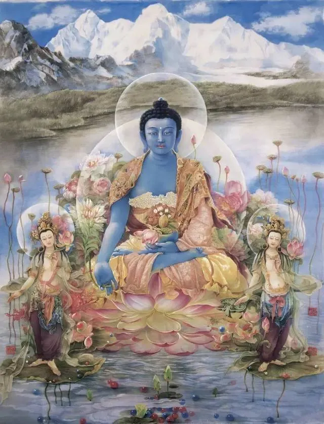 药王菩萨发愿救护众生的病痛，附上药师咒，疫