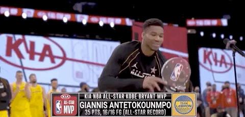 詹姆斯队连续4年赢下全明星赛！字母哥获MVP，当成总决赛打了