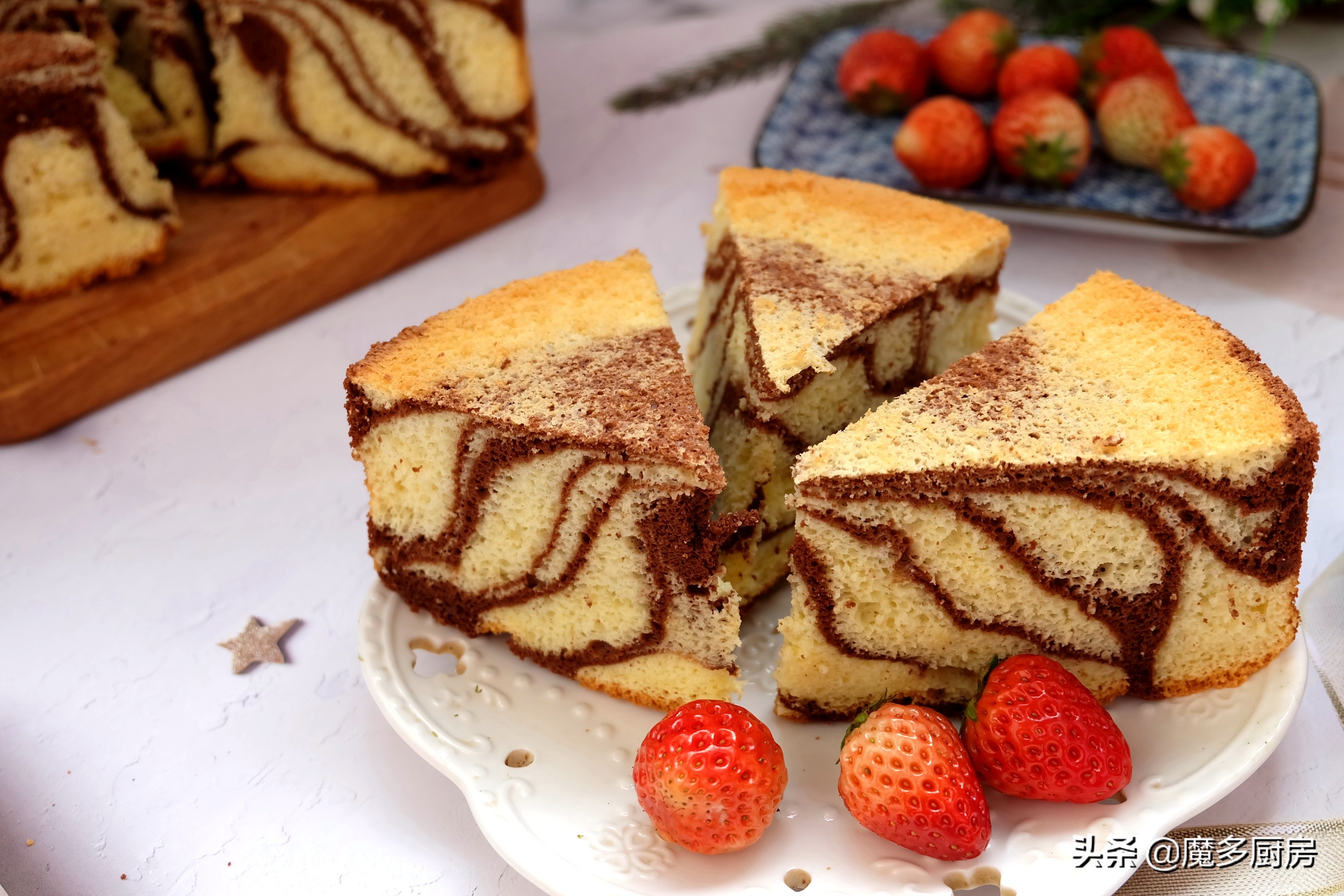 這個蛋糕做法好，無油低糖配方簡單實用，兩種顏色好看又好吃