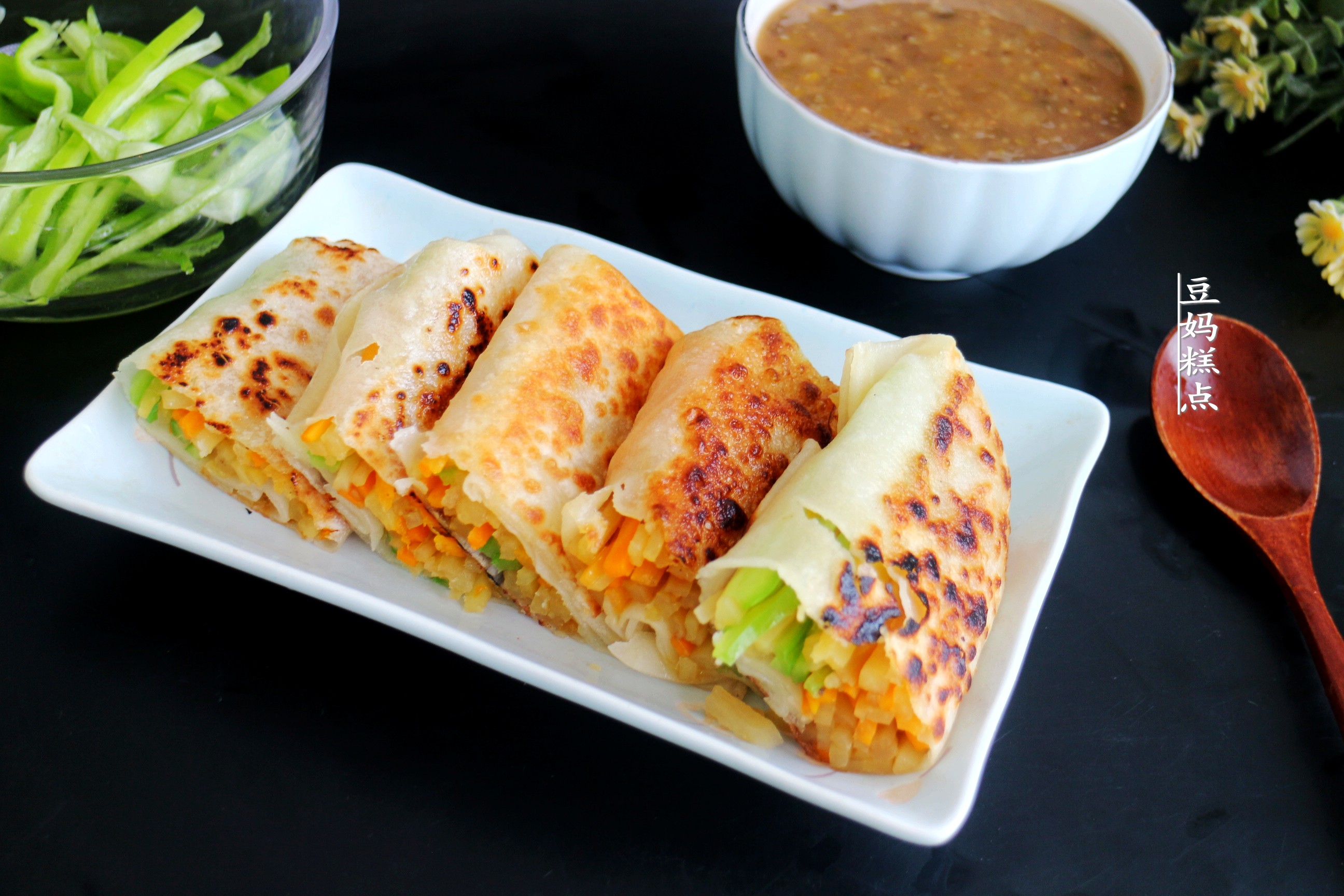 第1次这么做，土豆丝卷饼，儿子连吃3个，真是省事儿又味美