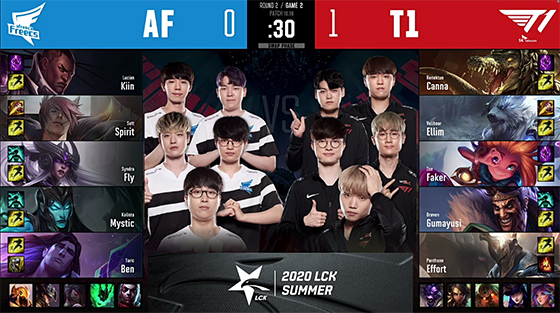 LCK：Faker重回首发淘汰AF，T1保留晋级S10希望