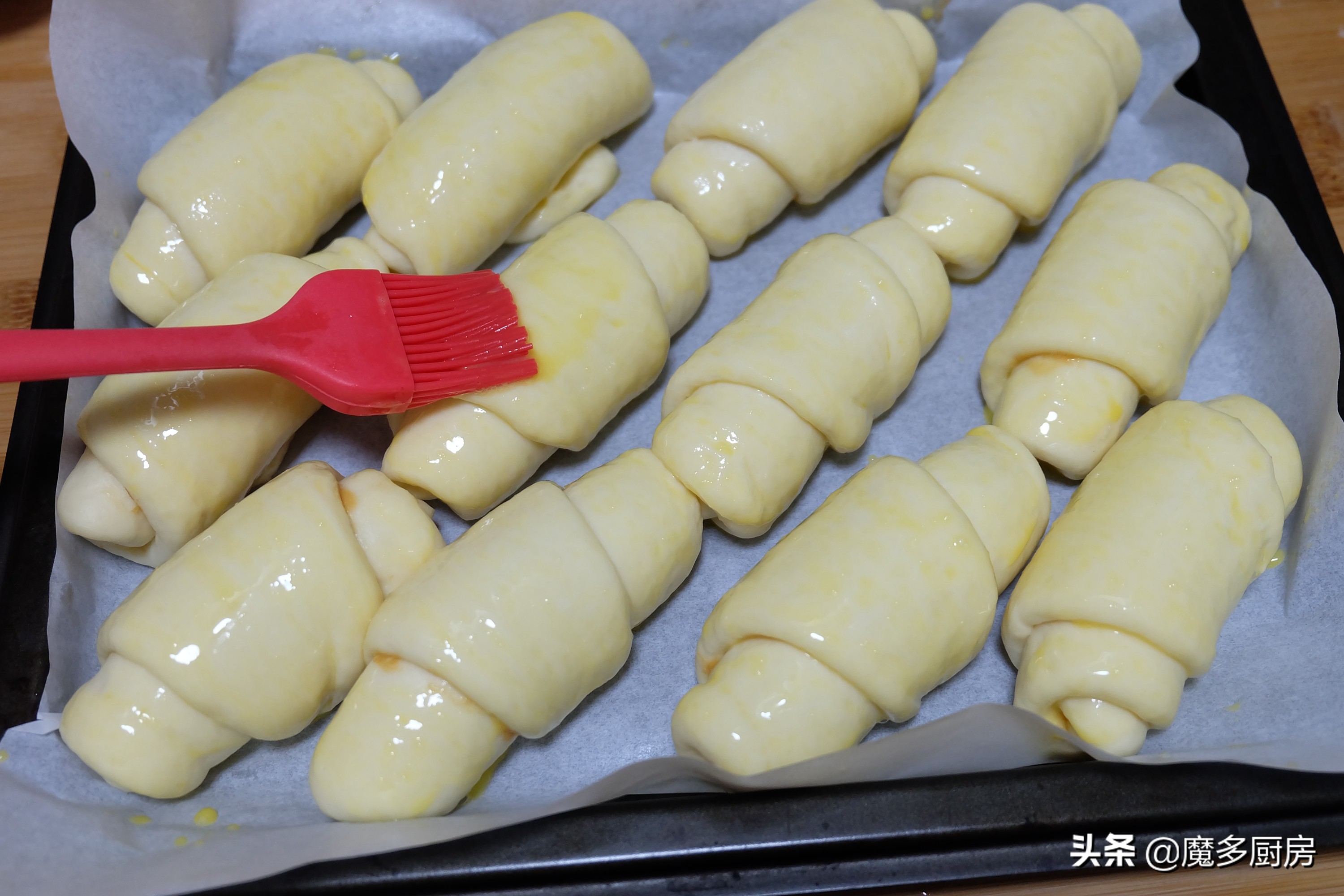 全職媽媽在家烤麵包，配方自己改，低糖無油更健康，做法太簡單了