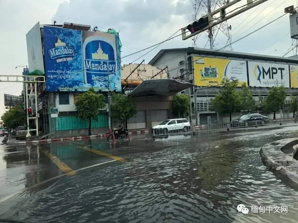 缅甸遭遇强风暴雨冰雹袭击，多个城市一片狼藉