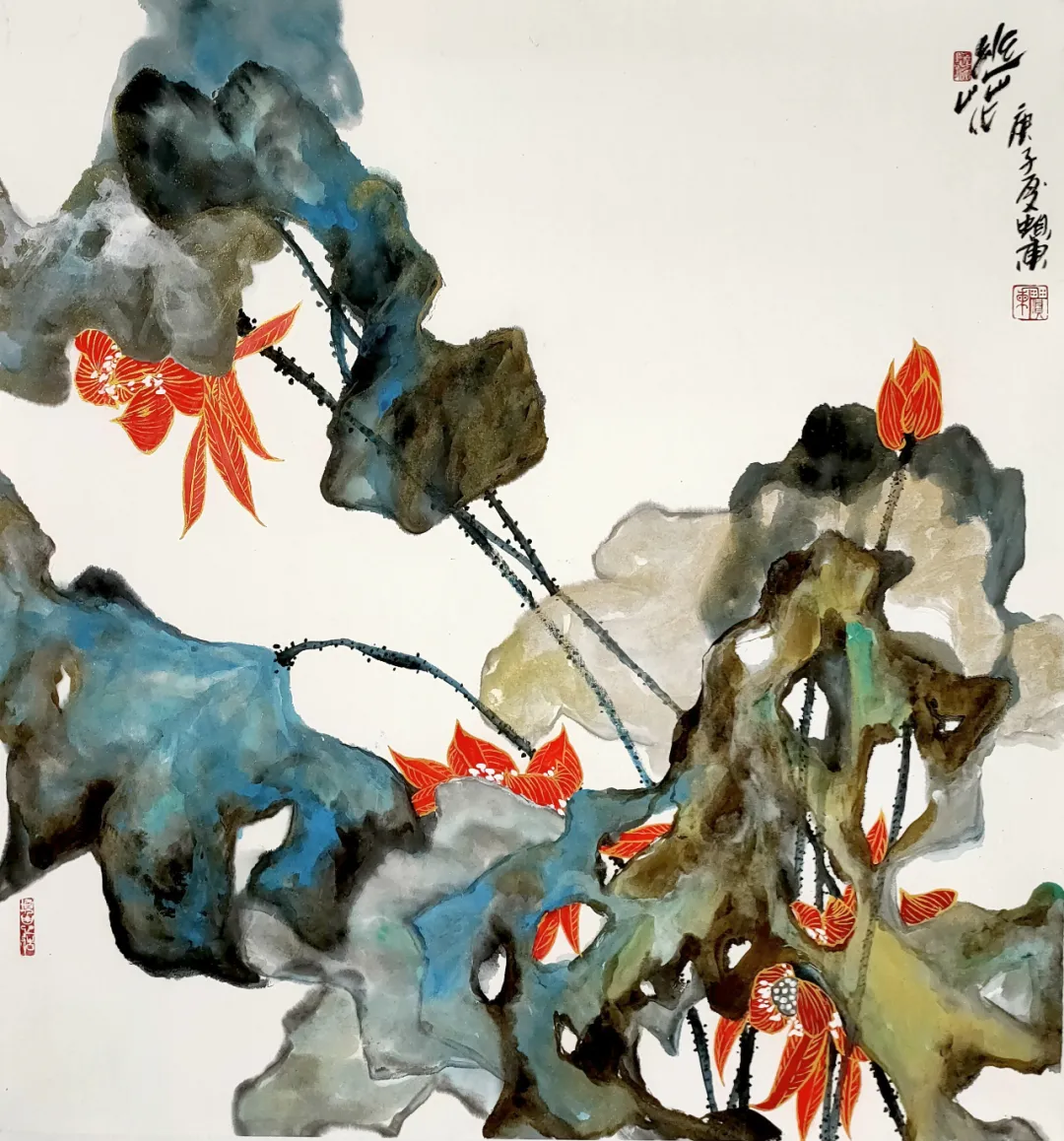 “猎艳”——水歌花鸟画晋京展开幕,60余件精品力作亮相北京宋庄