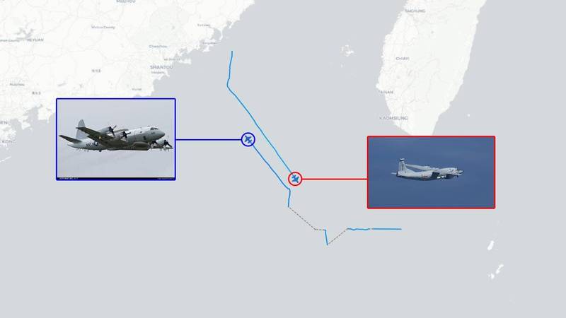 台媒：中美軍機在台灣“西南空域”交錯而過，台軍亦升空“監控”