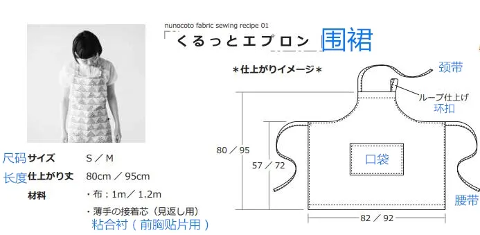 小手工 | 妈妈围裙的制图及制作过程