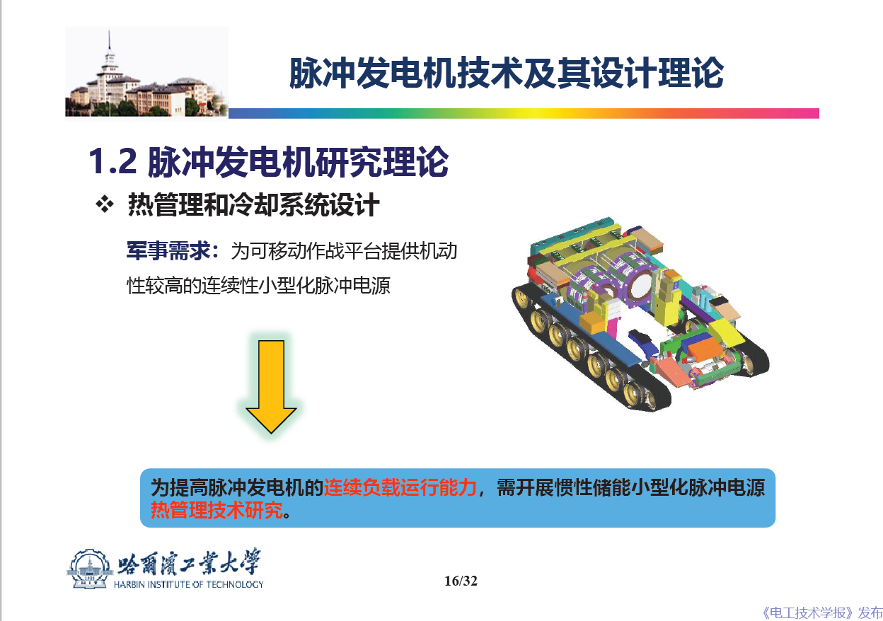 哈爾濱工業(yè)大學(xué) 吳紹朋 副教授：脈沖發(fā)電機(jī)理論與技術(shù)研究