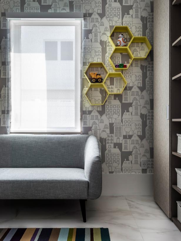 低调奢华的单色调住宅：使用色彩对比和几何设计创造空间焦点