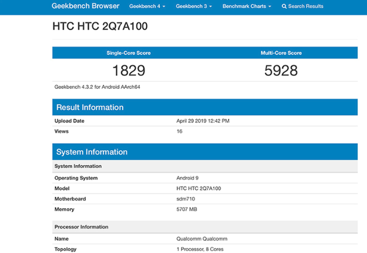 HTC再发新手机：骁龙710 侧边音箱设计方案，将于12月3日公布