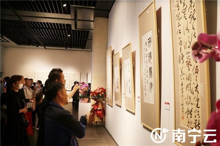 孔雀西南飛東盟美育人才基地受邀參加——羅殿龍臨帖書法作品展