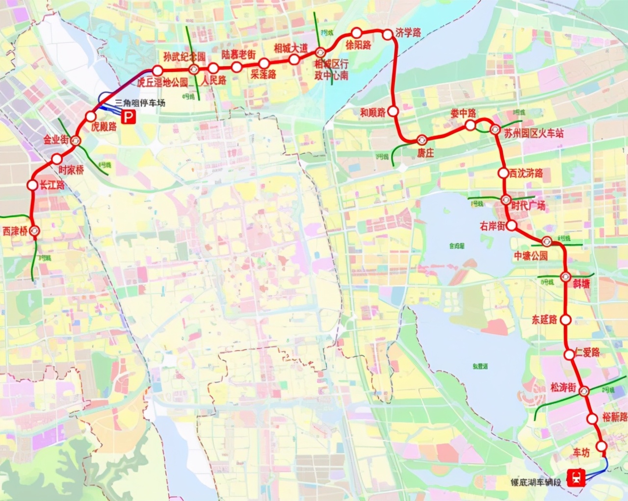 江苏建一条地铁线，长35.5公里，设28站，为苏州北部发展带来活力