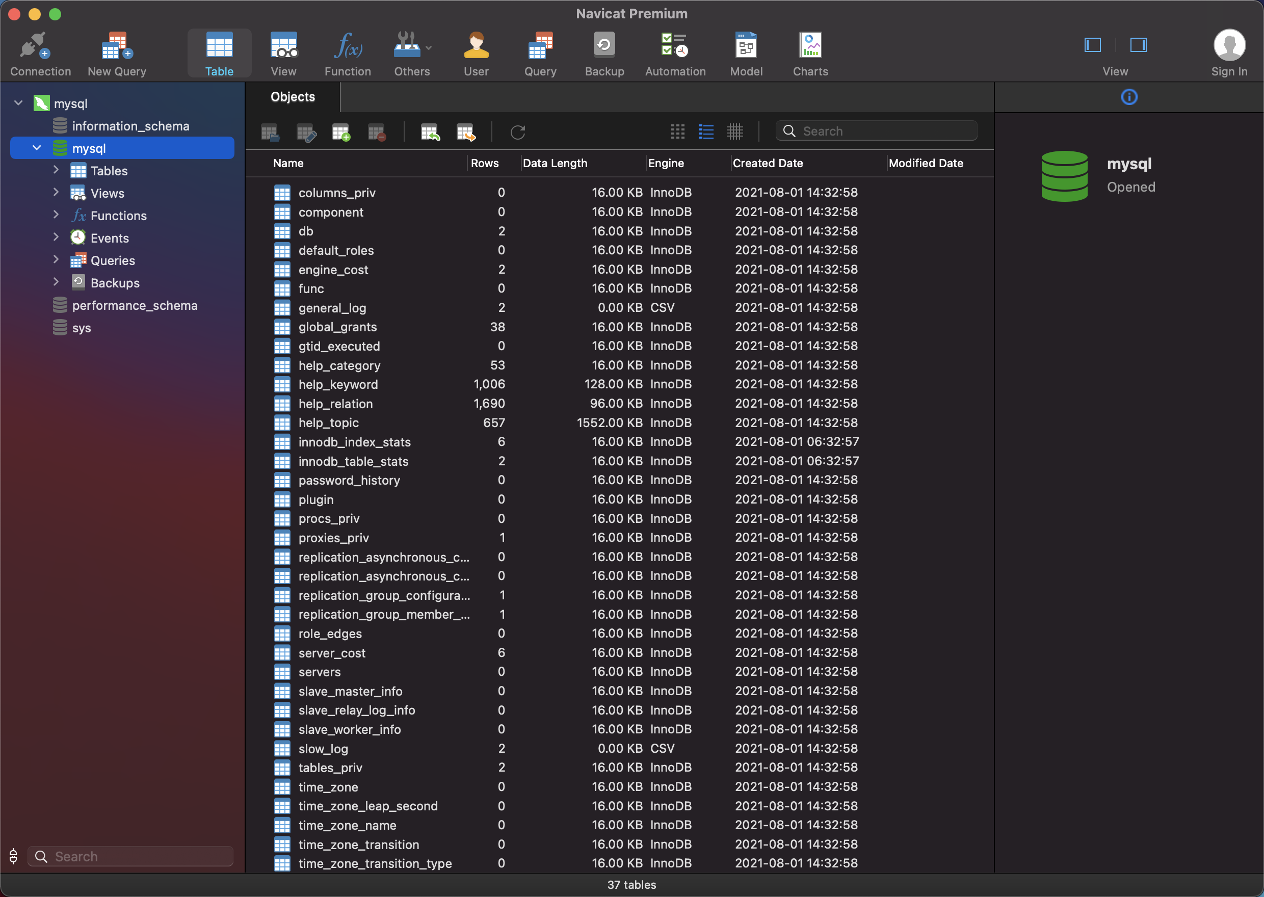 Mac big sur 安裝并使用MySql8