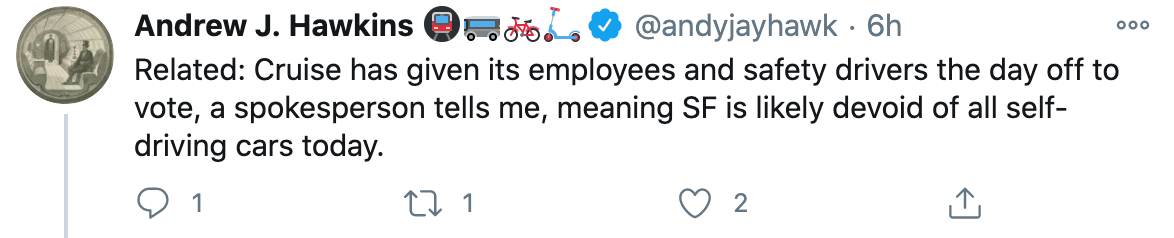 “先保车！”美国总统大选日，Waymo紧急迁出旧金山的无人车