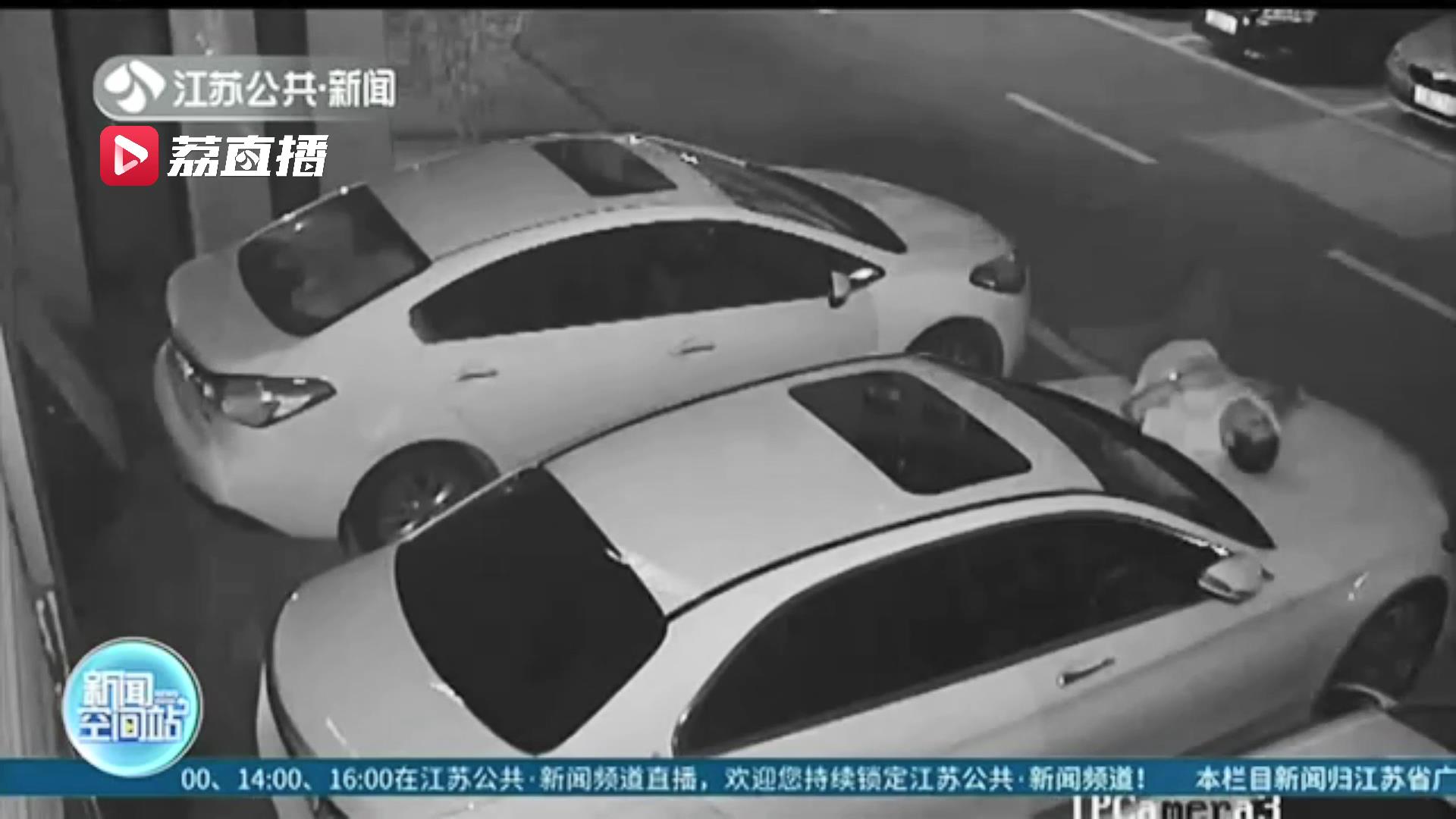 醉酒男子误将车当成床还躺着睡了一觉 引擎盖被压扁了