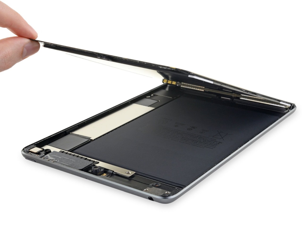 iPad mini5拆卸详尽分析，运行内存和指纹识别提高 电池电量不会改变
