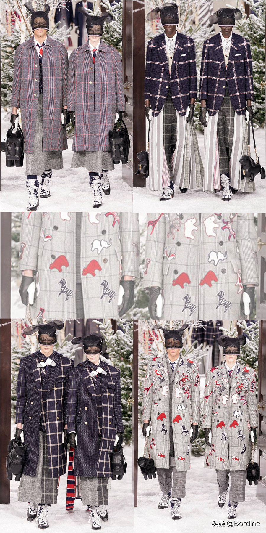 Thom Browne 2020秋冬将经典和可爱的动物结合