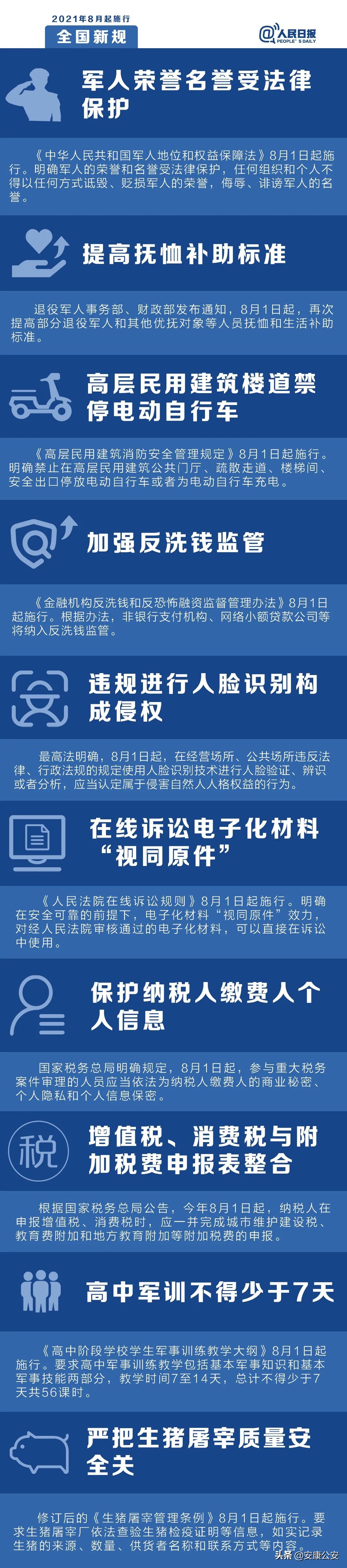 八月起，这些新规将影响您的生活！