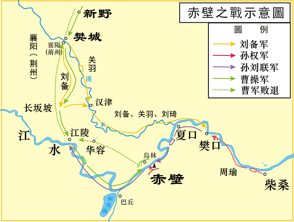 对于赤壁之战：曹操轻敌大意，刘备用尽全力，孙权隐藏实力