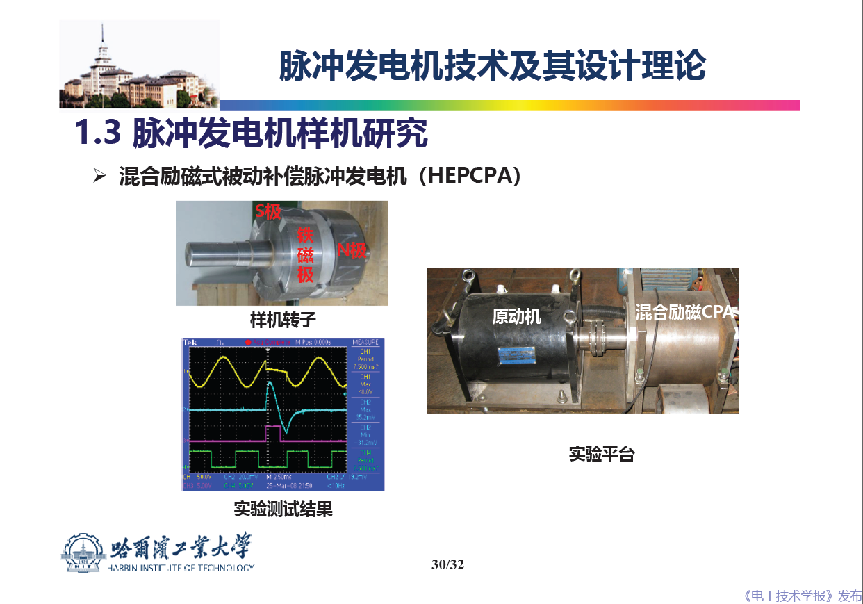 哈尔滨工业大学 吴绍朋 副教授：脉冲发电机理论与技术研究