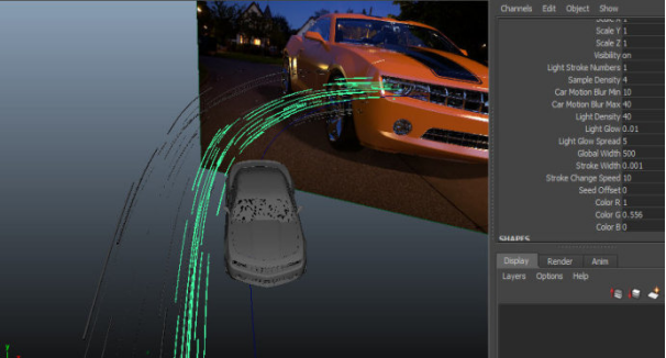 大神教你用Maya制作超炫酷跑车流光效果，相信我，会是你喜欢的