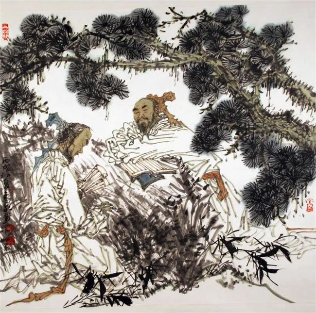 柔美多姿，仪态万方——著名画家徐惠泉以工笔重彩将东方女性的美跃然纸上