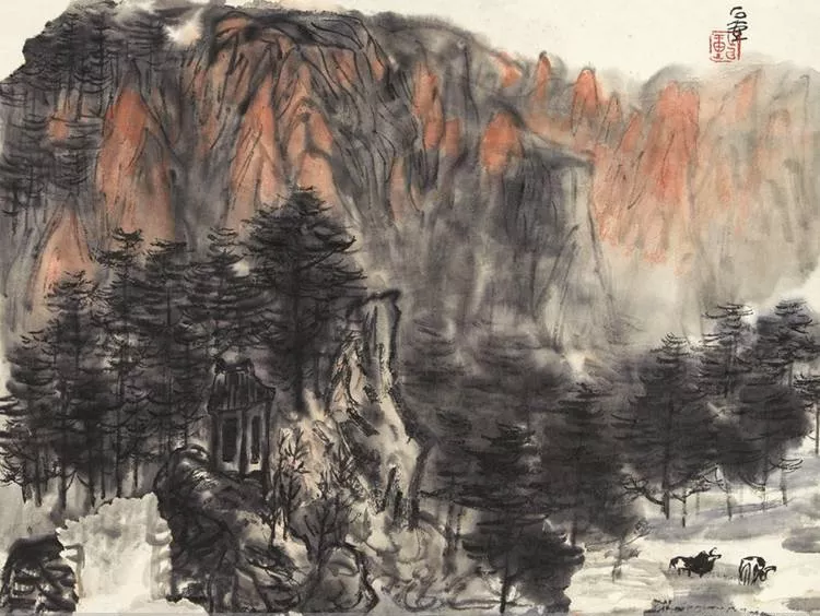 「巴蜀画派·观点」陈子庄|山水对景写生,就要大量舍弃