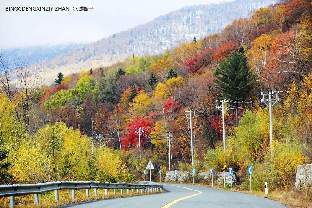 Xuexiang Tianlu, walking through the poetry of autumn leaves dancing with the first snow