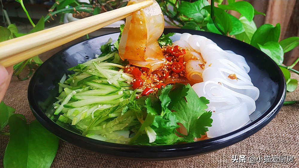 圖片[2]-淀粉和面粉制作的適合夏天吃的小吃“涼粉和涼皮” 簡單實用-起舞食譜網