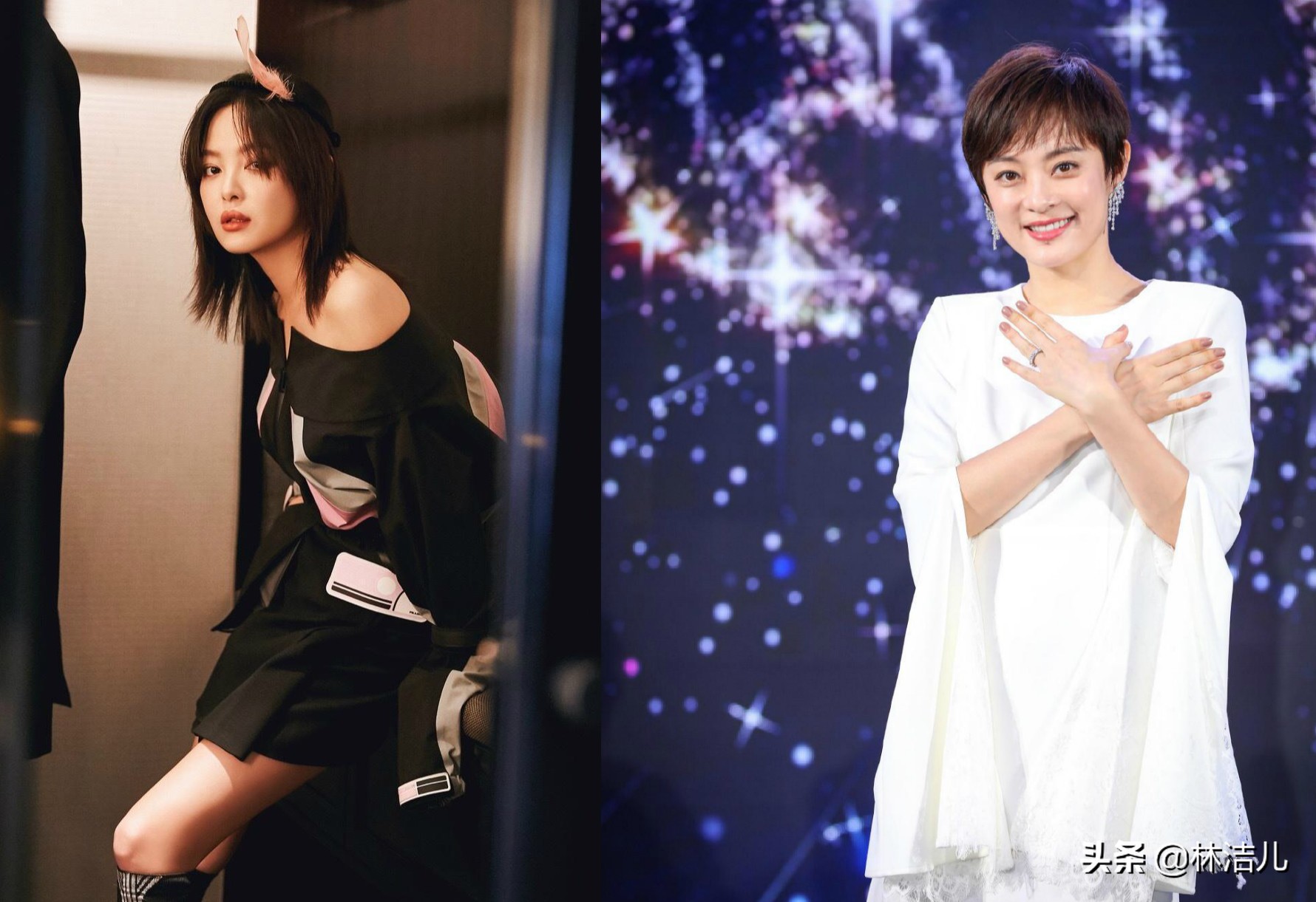 Was gone to by Zhao Liying beauty of Hei Changzhi, this hairstyle can weighs straight male cut, clear even Yang Mi pure