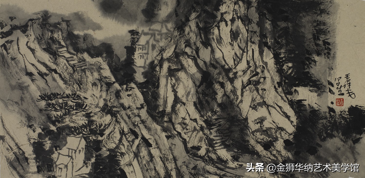 当代水墨名家王保安先生优秀作品（华山写生）赏析系列《四》