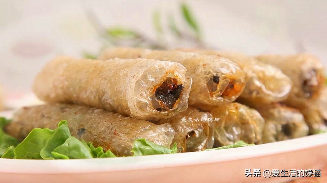 想吃春捲不用買，在家做，皮薄餡多，超酥脆，照著做零失敗