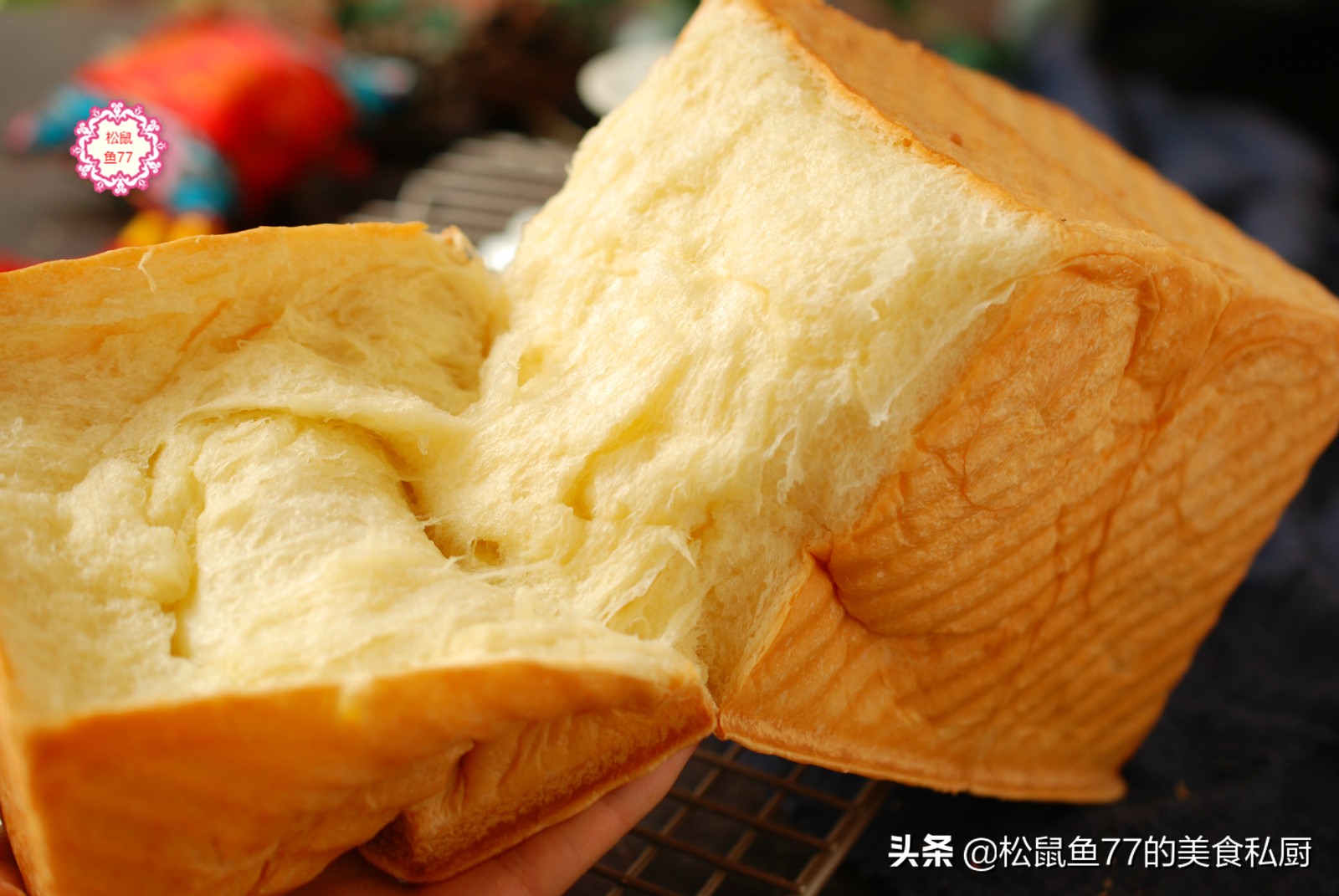 像棉花一样的吐司，绵软到不忍下手，特好吃！一次性发酵不费时间