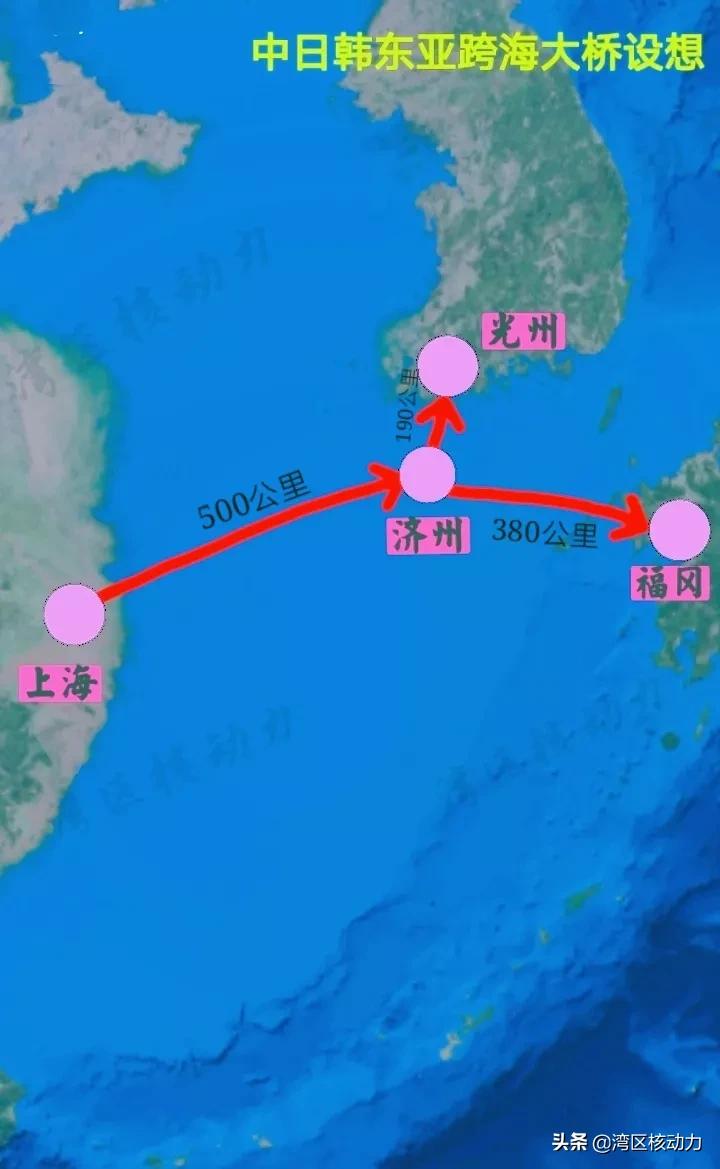 中日韓東亞跨海大橋規劃與設想(圖)