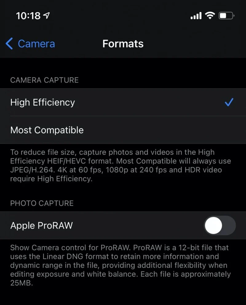 苹果iOS14.3测试版来了！正式提供ProRAW功能