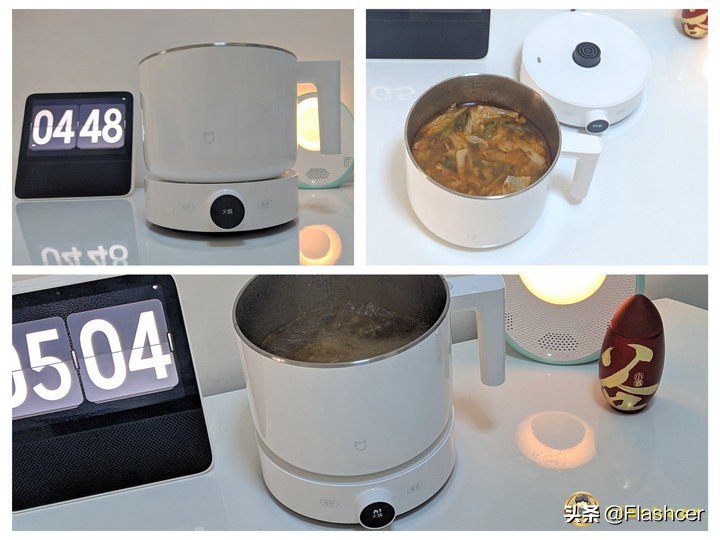 米家电磁炉mini+智能蒸煮锅三者合一：智能小白锅体验