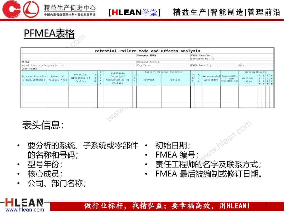 「精益学堂」FMEA介绍（第二部分：PFMA）