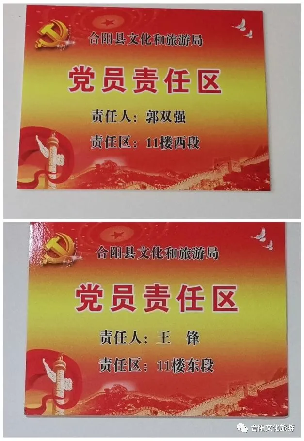 合陽縣文化和旅游局黨委開展黨員“戴黨徽,、亮身份、明責任”活動