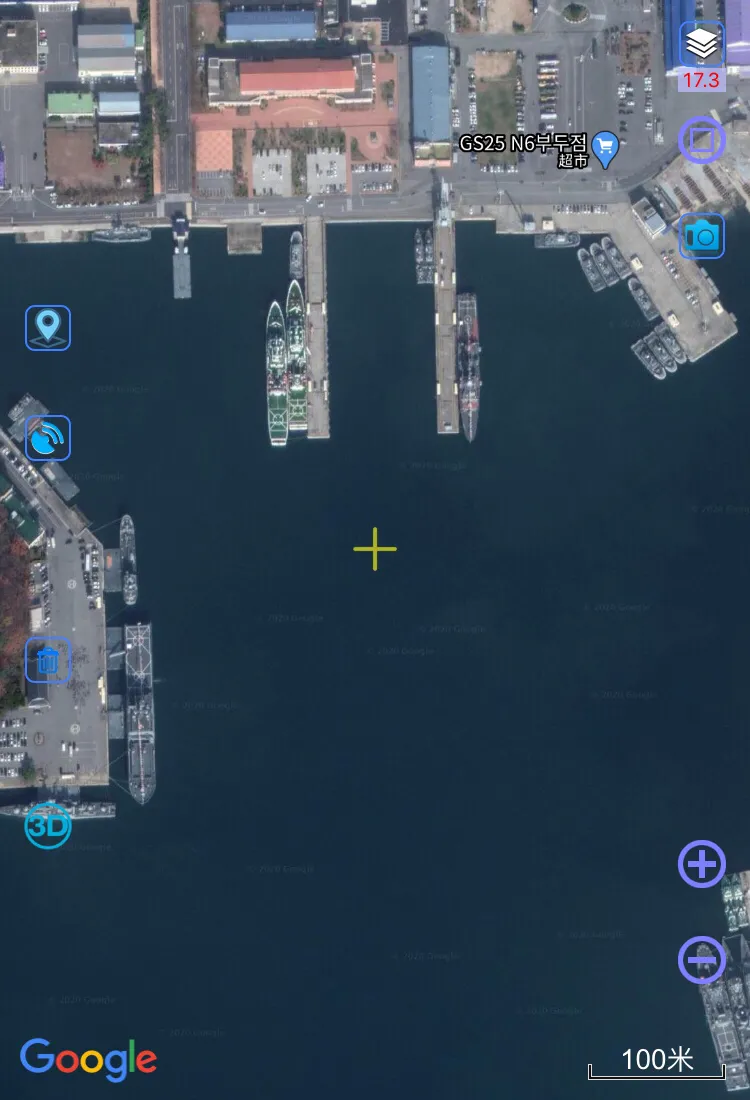 美国在亚洲主要军港高清卫星图