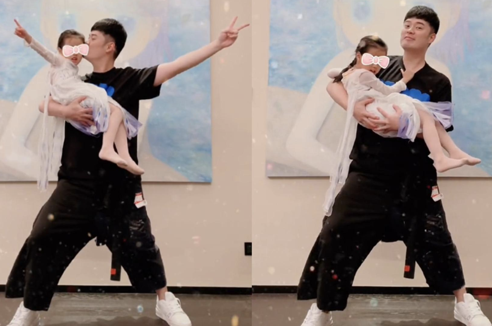 陳赫曬4歲女兒美照，雙腳可正反倒置骨骼清奇，被讚是練武奇才