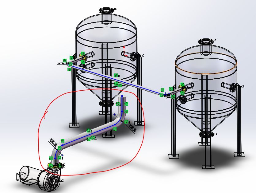 用SolidWorks顺手画一个管路系统，犹如探囊取物一般简单