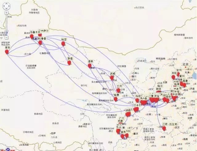 有人把李白杜甫一生的足迹做了张路线图，发现了大事情……