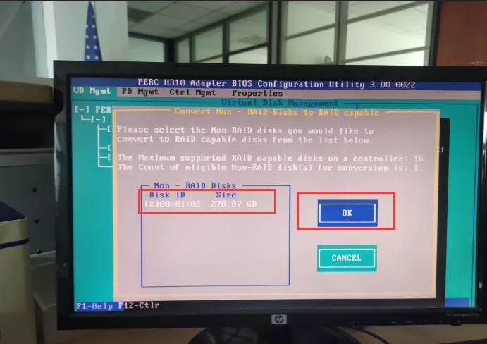 DELL T620服务器硬盘坏，拆换电脑硬盘做RAID同歩