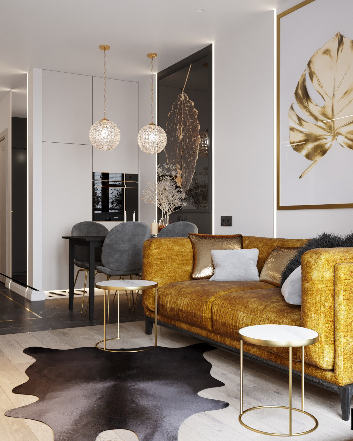 轻奢丨这才是向往的LOFT，看设计师如何装扮43m²轻奢公寓