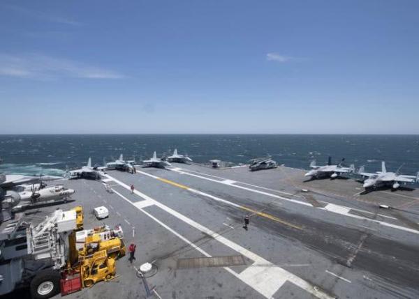 北美又有坏消息，美福特号航母船员遭隔离，五