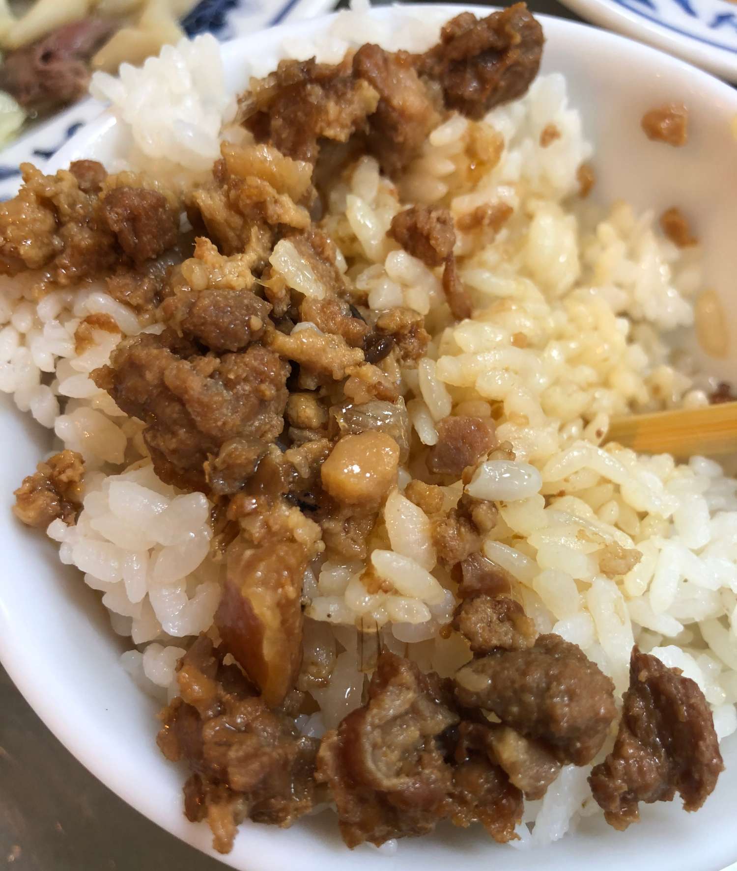 原来正版台湾卤肉饭，没有卤蛋，没有青菜，一点也不奢华